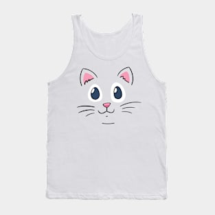 Cat Shirt mit einem Katzenkopf Tank Top